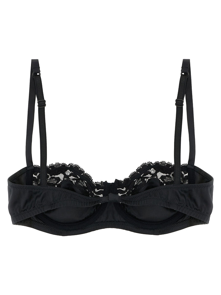 Dolce & Gabbana Bra In Silk And Lace INTIMO - Nero | 53d3ad6b0dfa7bb289887566e7a49665076d54cf