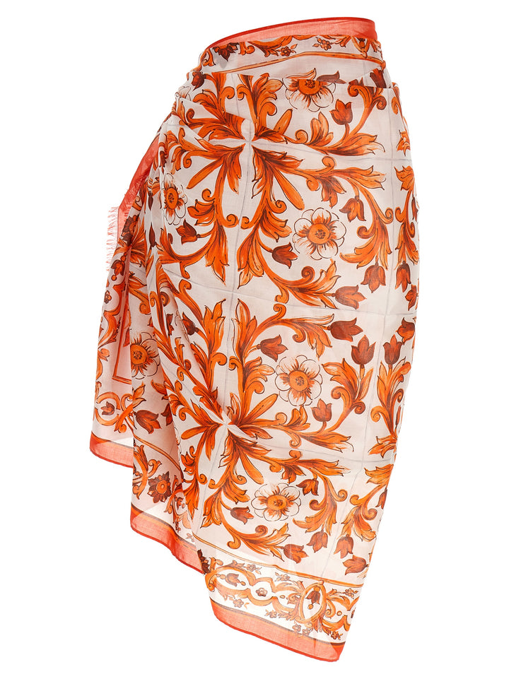 Dolce & Gabbana Maiolica Beachwear - Arancione | 625681e329cd6b7f04ffadfca2394f07a259725d