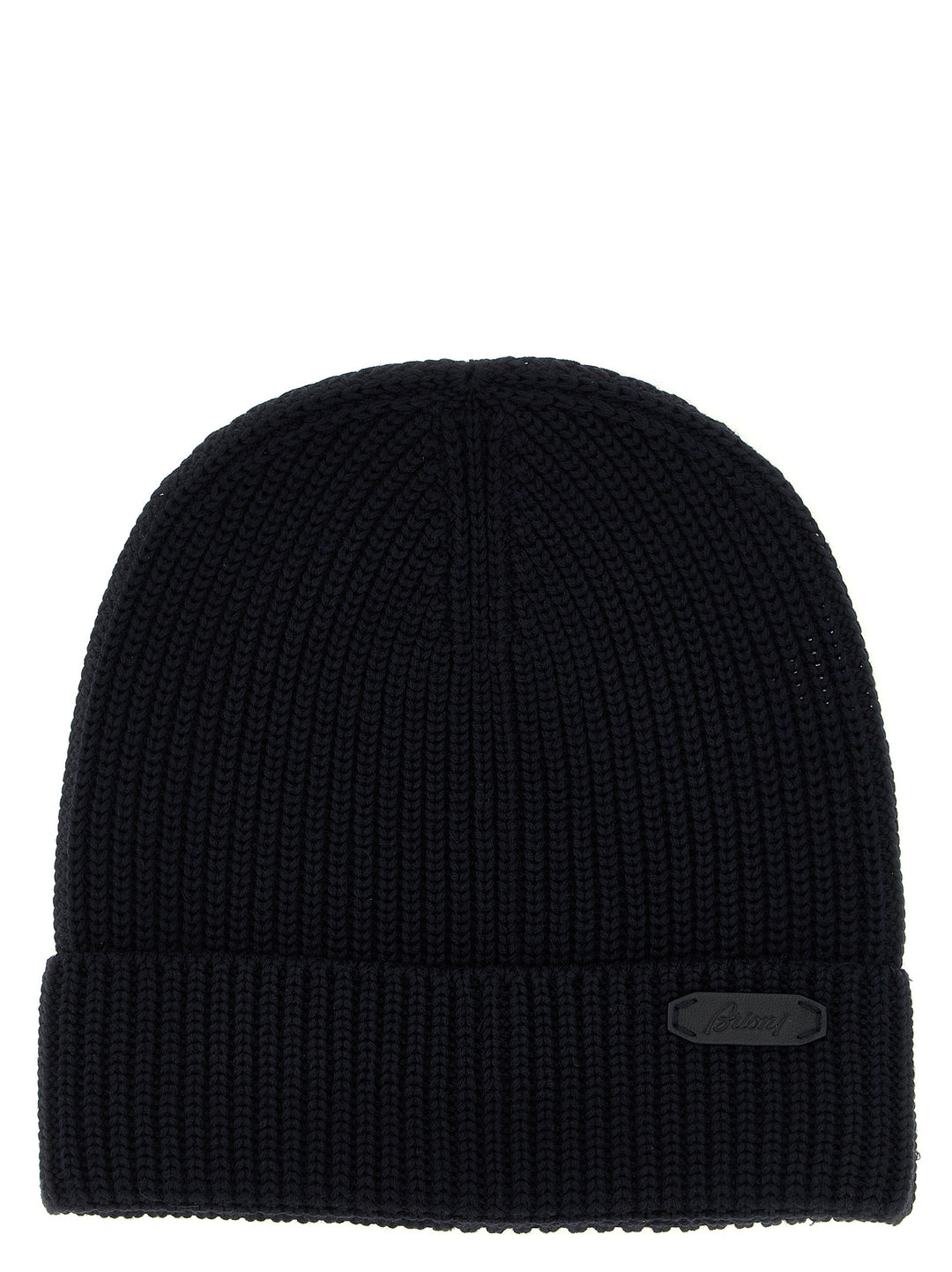 Brioni Ribbed Wool Beanie Cappelli - Blu | 977a60d33e2df81c503bbbdc1baf17ad803210d9