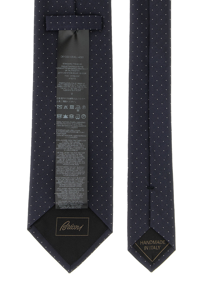 Brioni Silk Tie Cravatte - Blu | 31fb0cc9f42dc28bda569a2c605e179506b24c69