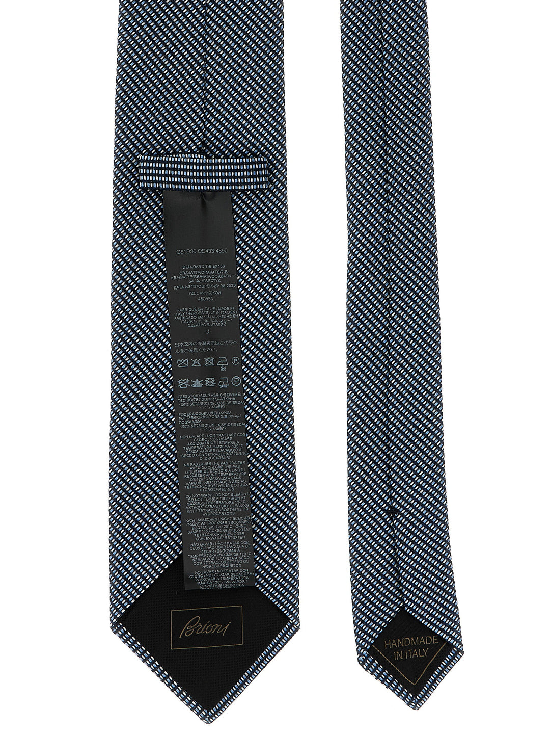 Brioni Jacquard Silk Tie Cravatte - Blu | 3afa1cacf3a85ce9b73f0df6e3c30348c7d9a4ca