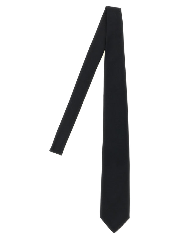 Silk Twill Tie Cravatte Nero