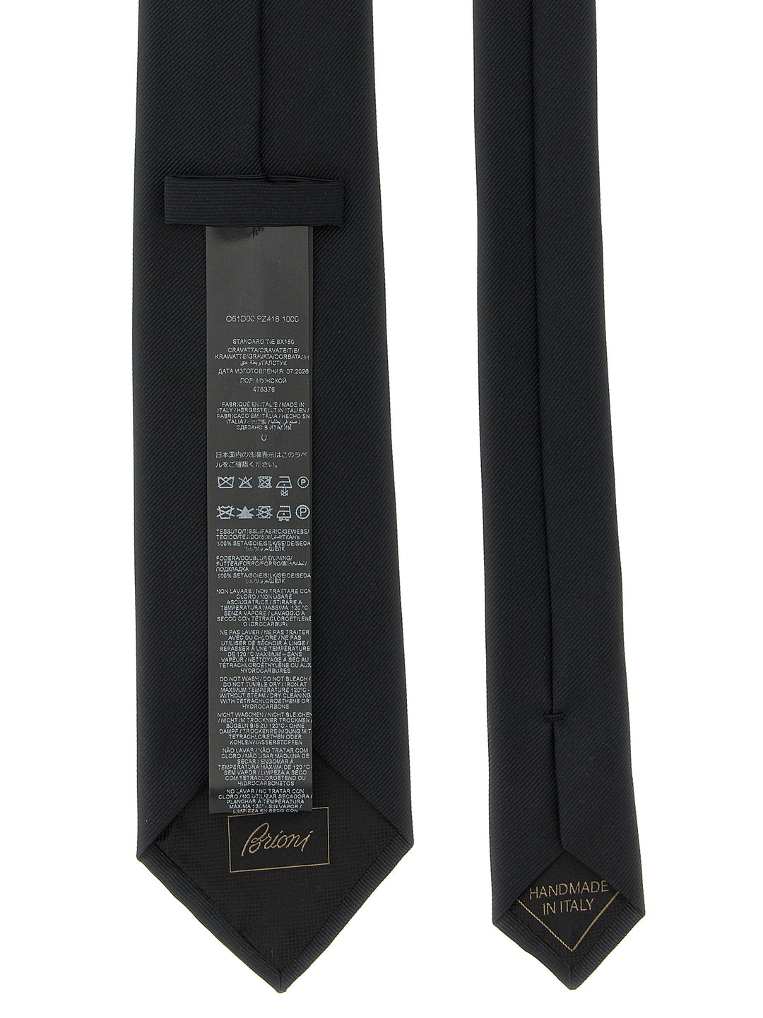 Brioni Silk Twill Tie Cravatte - Nero | aad9f4d2fe771a834928fe743eb683013445e7c1