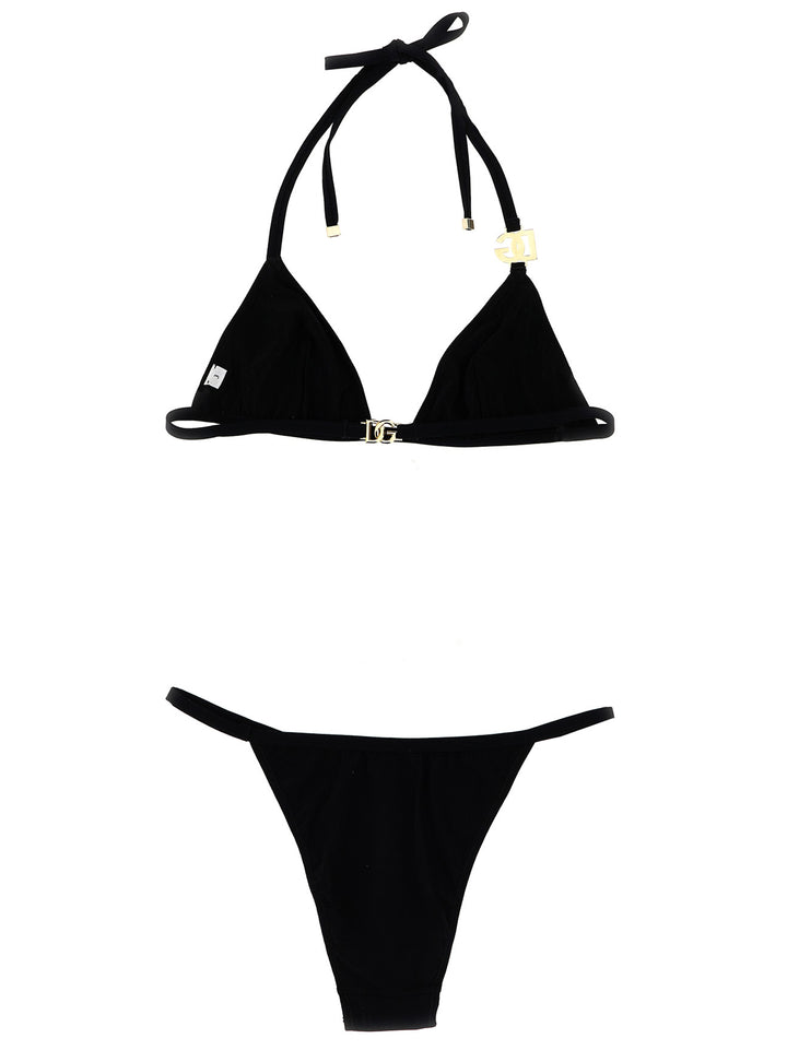 Dolce & Gabbana Logo Bikini Set Beachwear - Nero | 5b2099211cfc4793b0587e06261cbca83160c5e8