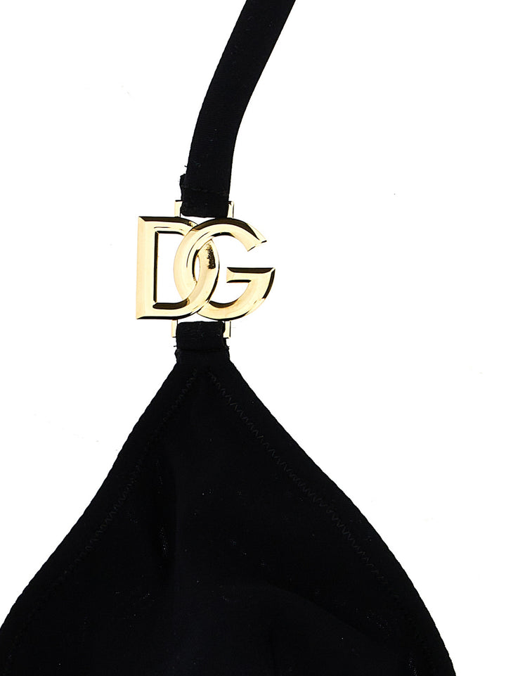Dolce & Gabbana Logo Bikini Set Beachwear - Nero | 87c1c4bcdf4ab84606dfd9d14a2c3ca37c39efd1
