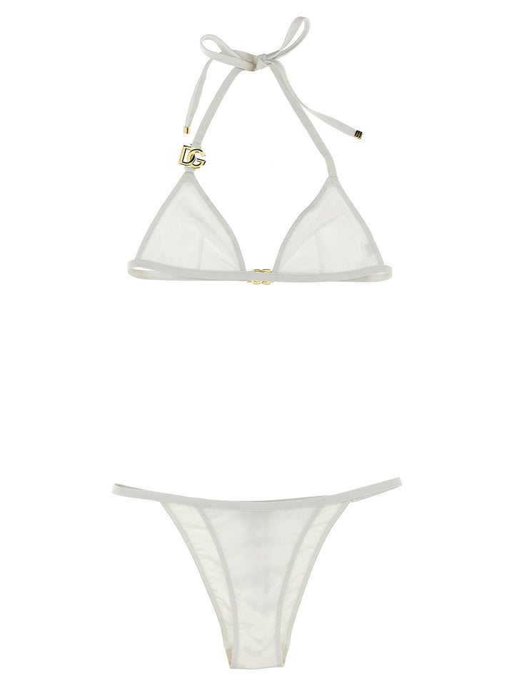 Dolce & Gabbana Dg Bikini Beachwear - Bianco | 6ea7aae98daa7cce747c0af7254577f9bd12c7e9
