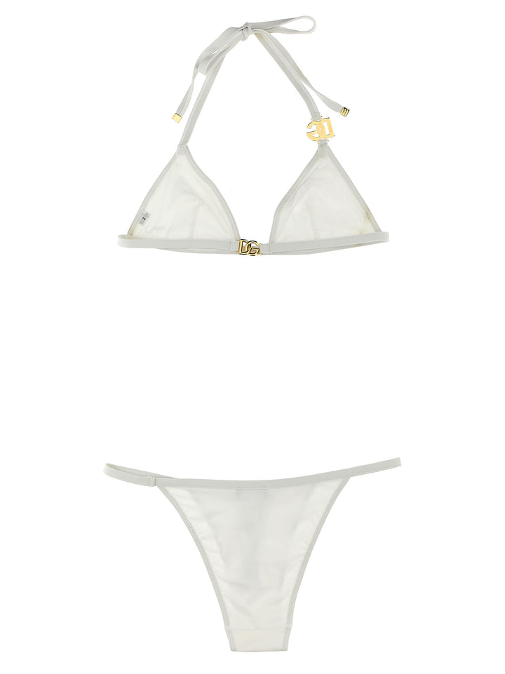 Dolce & Gabbana Dg Bikini Beachwear - Bianco | 869ee8435d79d4015a8894a7bb32dbd54dd20846