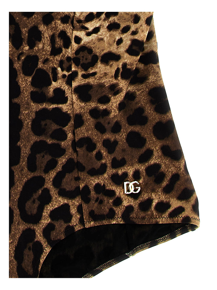 Dolce & Gabbana Leopardo Beachwear - Marrone | 667502f744b053ba7eb332a43de711e0c986a27d