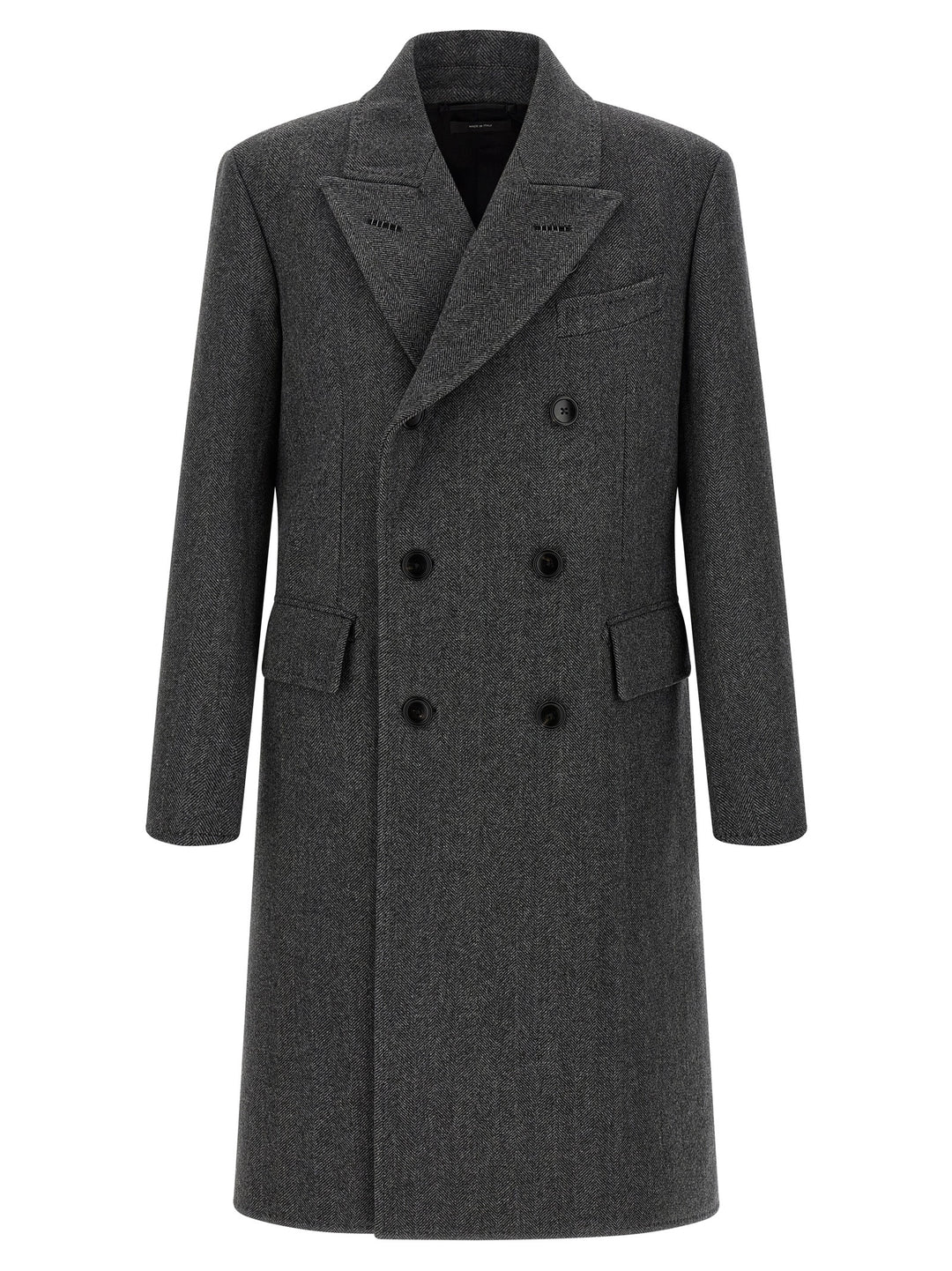Tom Ford Double-Breasted Coat Trench e Impermeabili - Grigio | ab99c5b4340bfbd19da5ef5f997765ef55057f6e