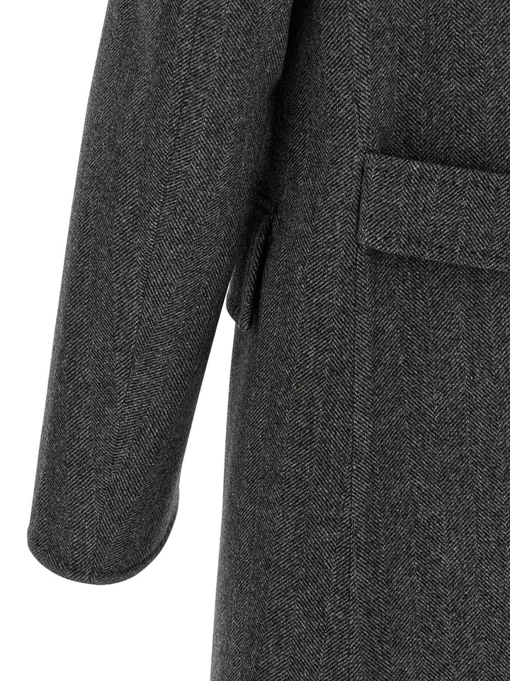 Tom Ford Double-Breasted Coat Trench e Impermeabili - Grigio | e59936cca89ec8621bde9b65f26d80eca0d01def