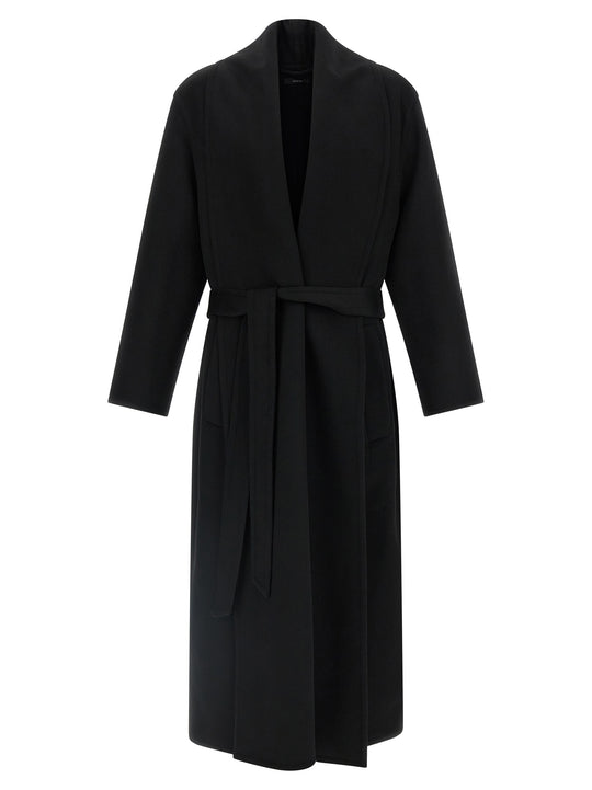 Cashmere Wool Coat Trench E Impermeabili Nero