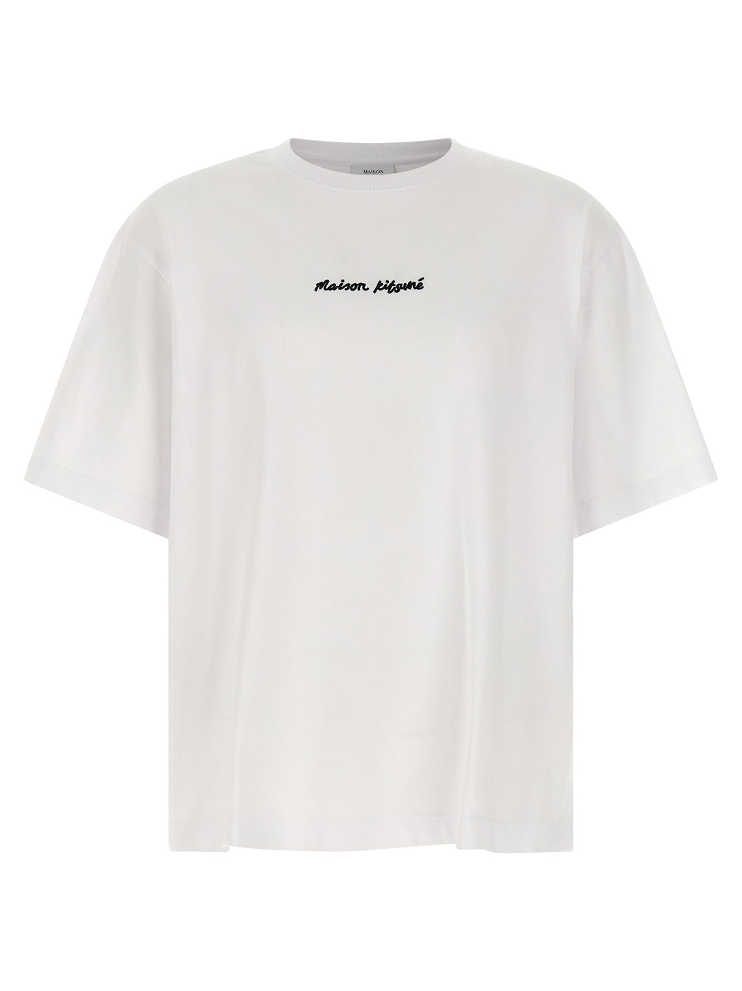 Maison Kitsune Logo Embroidery T shirt - Bianco | d19ee041990b2a93b983035b9325942c14c64a07