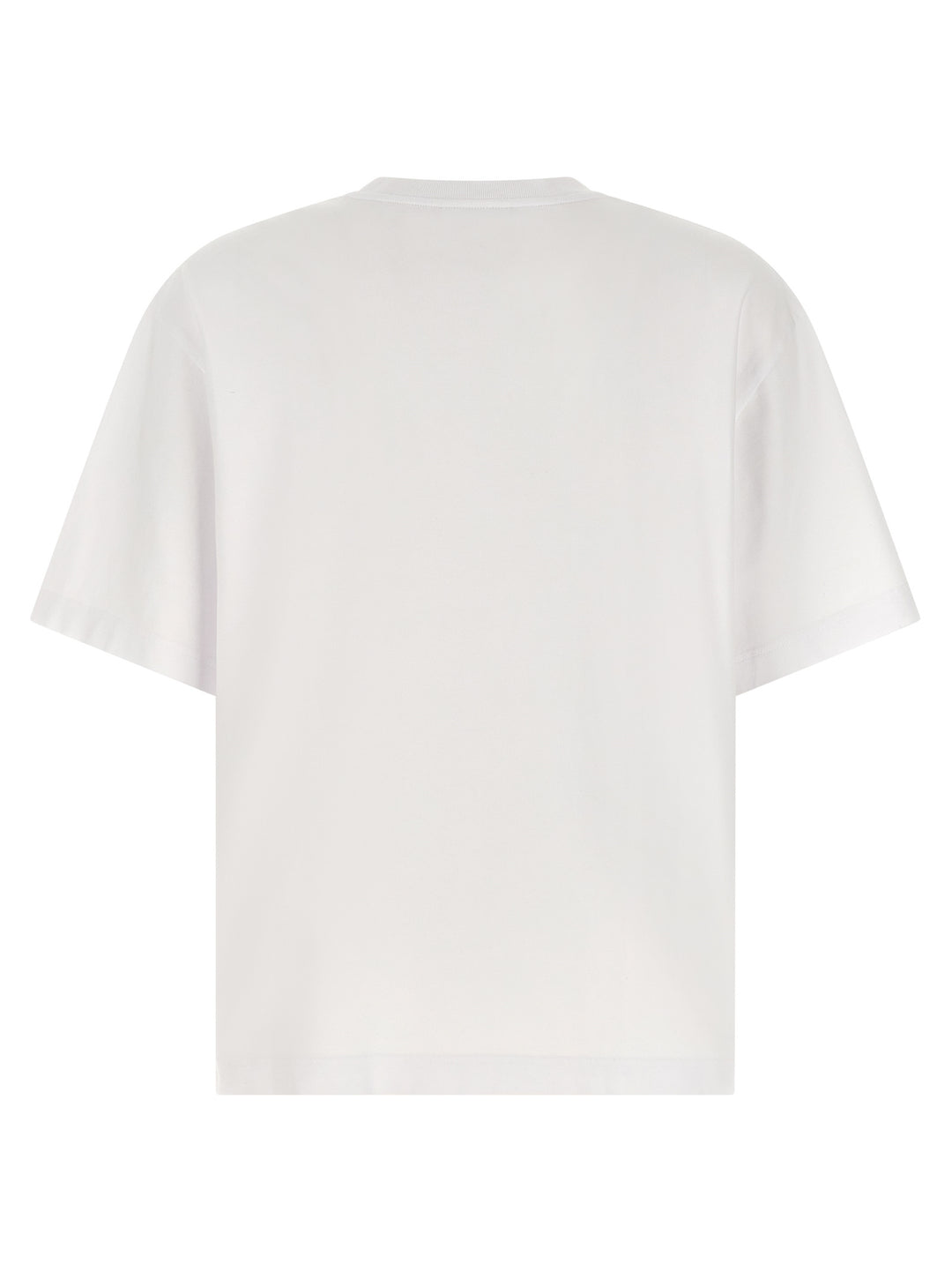 Maison Kitsune Logo Embroidery T shirt - Bianco | 25188610f7f2da228064de00e28450929cb43d38