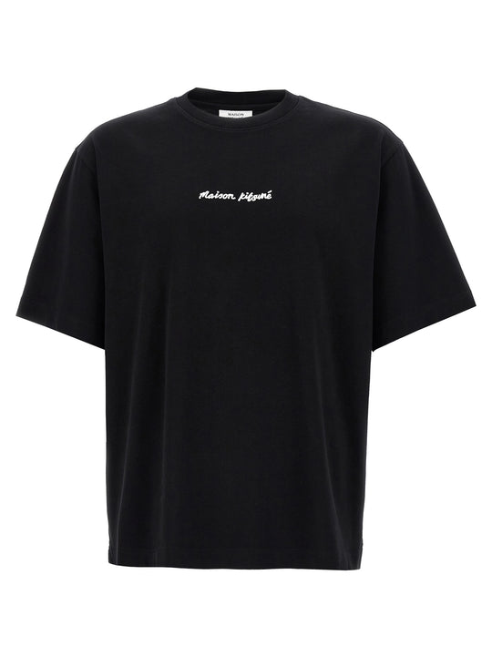 Logo Embroidery T Shirt Nero