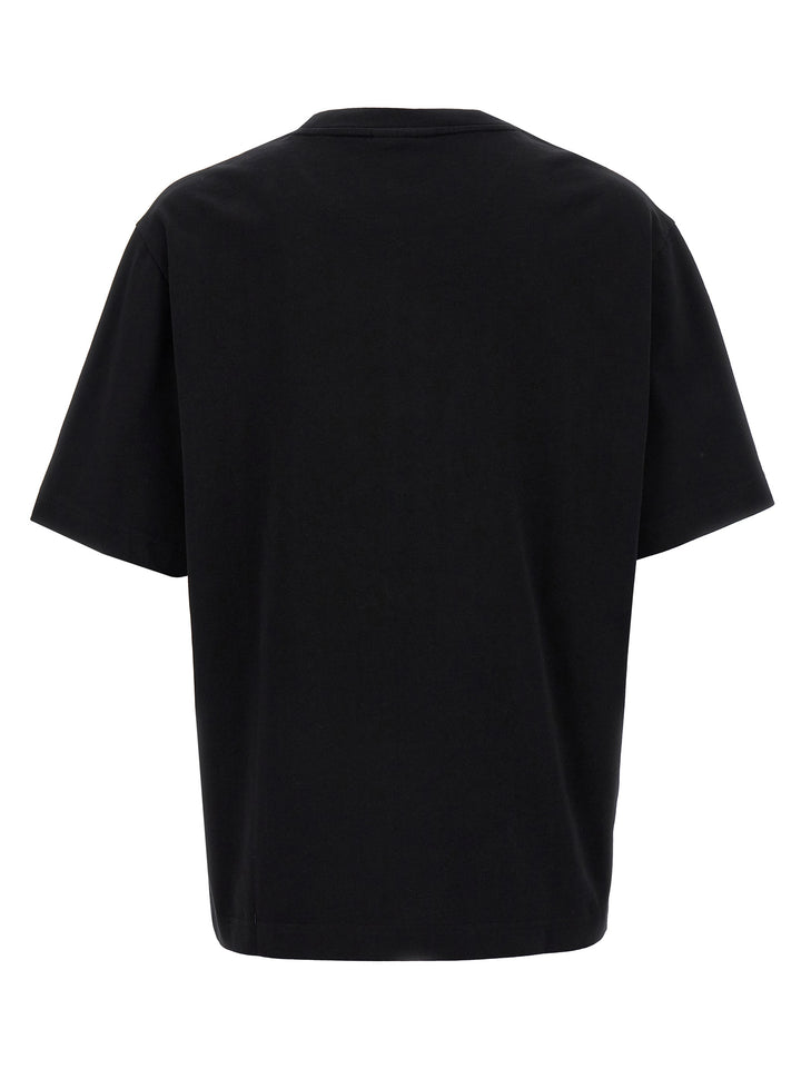 Maison Kitsune Logo Embroidery T shirt - Nero | a0fa475df414279fba5926d724dddb0b67272e31
