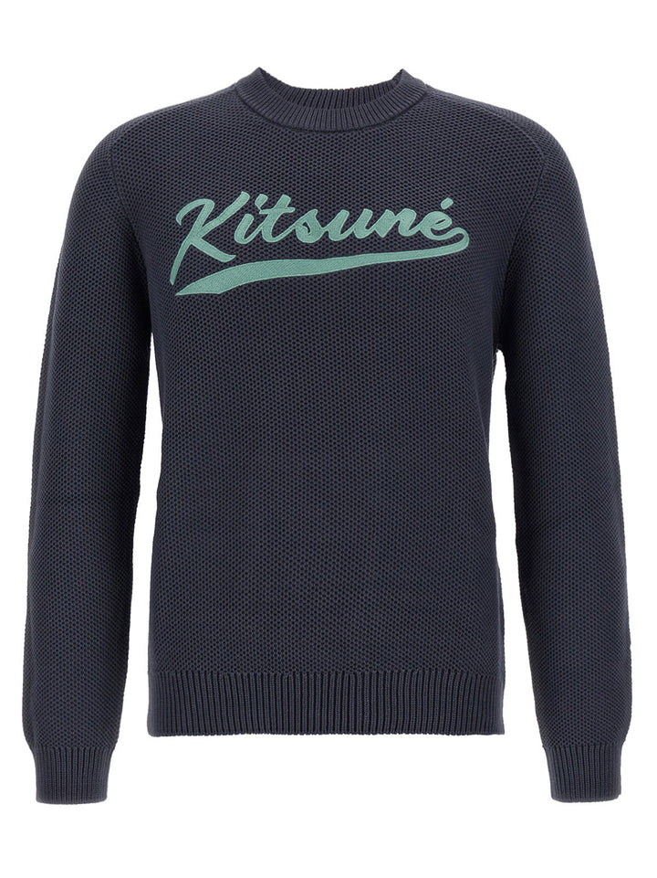Maison Kitsune Varsity Maglioni - Grigio | 3b1d230384e20957d4103f98fcaee2ac87377c99