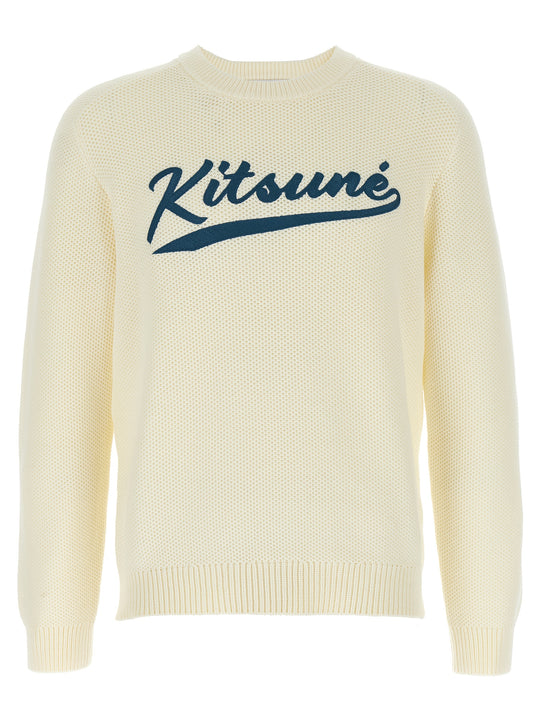 Kitsune Varsity Maglioni Bianco