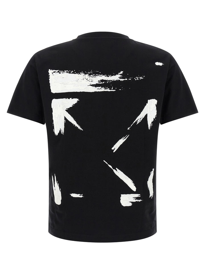Off-White Brush Arrow T shirt - Bianco/Nero | 69c5283952e7647bbc03b1a50b7108b1c74cfa86