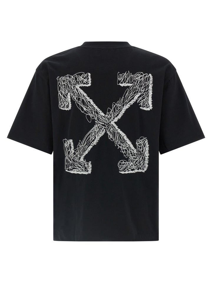 Off-White Scribble Arrow Skate T shirt - Bianco/Nero | 74c35df214b223e94c04529e78c9266f569a00bb