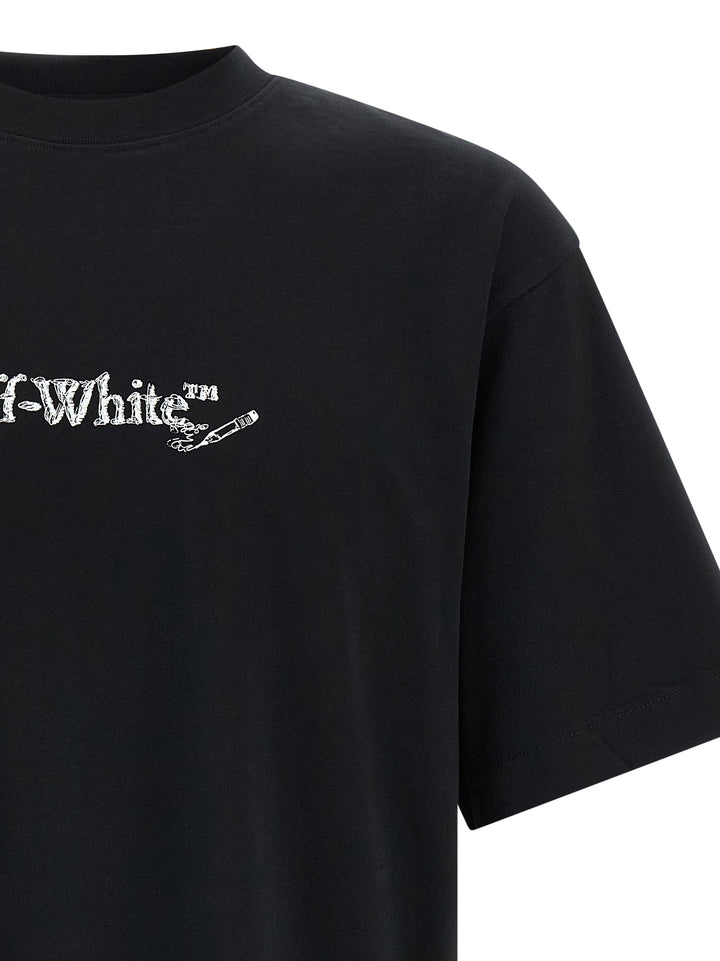 Off-White Scribble Arrow Skate T shirt - Bianco/Nero | 53c8a4b7485aef478eb3db5eab44053c426b5689
