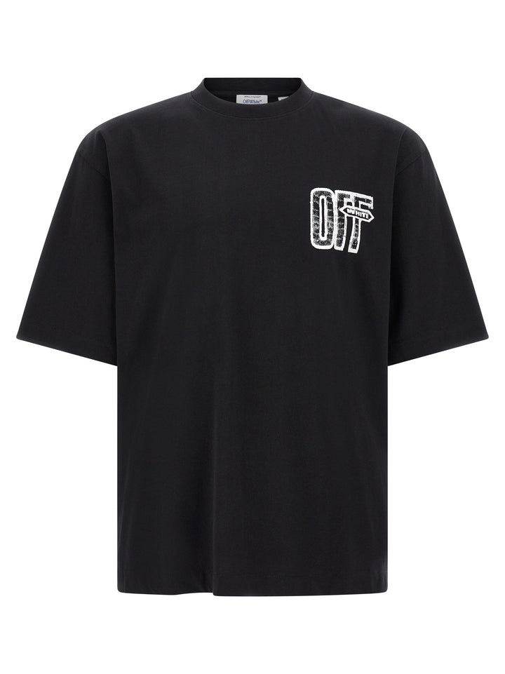 Off-White Motion Arrow Skate T shirt - Nero | a8ea6770c70a45b46770df2cb3232626ff3e94b4