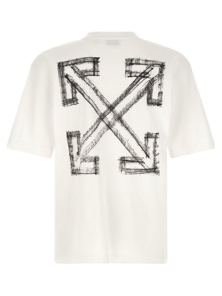 Off-White Motion Arrow Skate T shirt - Bianco | 6a7f7cb7f96e2a37a8e8cb776c727716aab6d09a