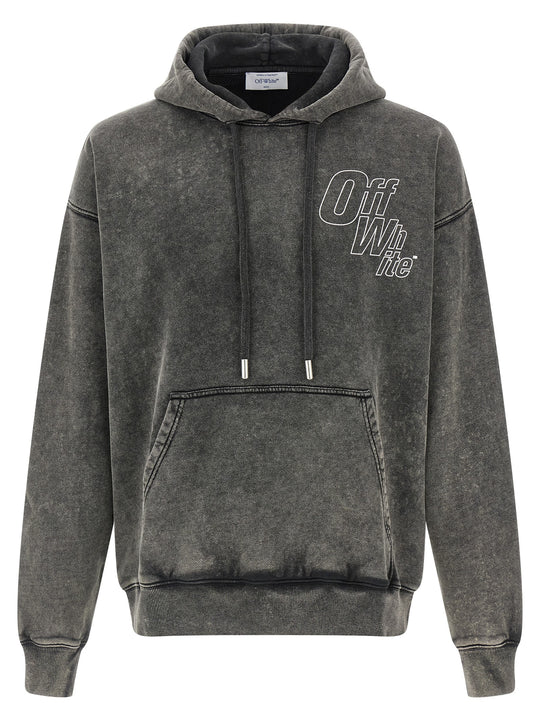 Outline Arrow Skate Felpe Grigio