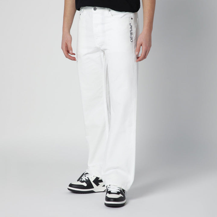 Off-White™ Pantaloni - Bianco | 5e706f85661833690cb697daad954df5604dabb2
