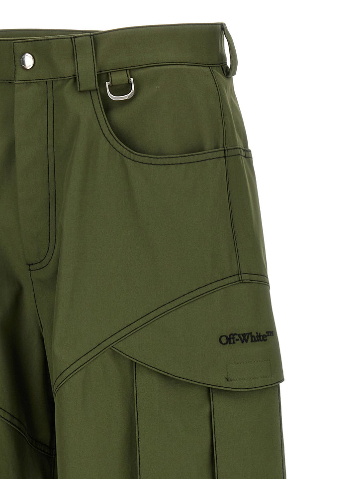 Off-White Arr Cot Straight Cargo Pantaloni - Verde | 69fa3866127737967c10b3bdd4857b6cc7b4ac36