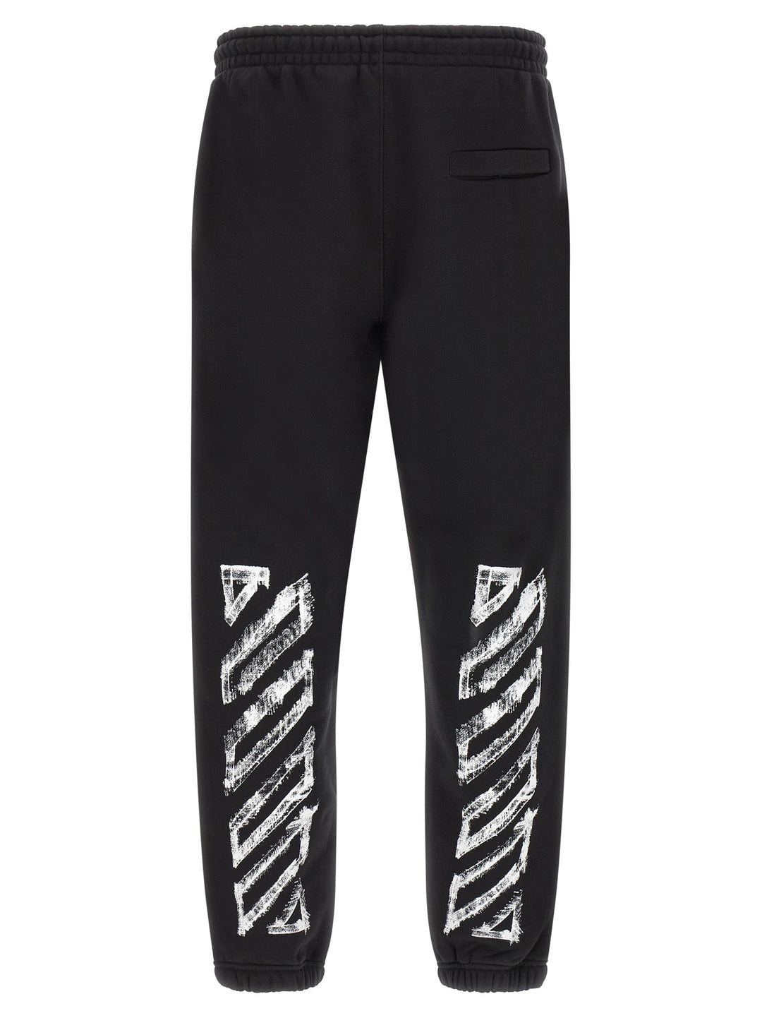Off-White Motion Arrow Cuffed Pantaloni - Nero | 946c6c0ba08e6c08632d9f2321f6782b29f29a26