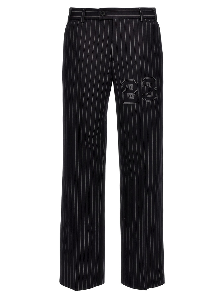 23 Pinstripes Pantaloni Blu