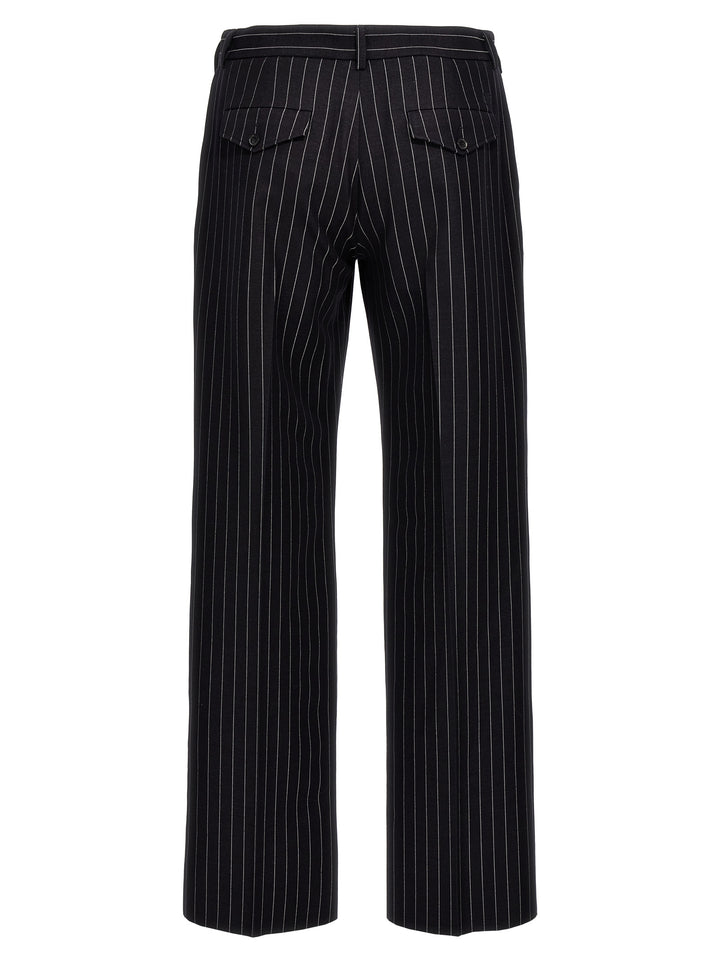 Off-White 23 Pinstripes Pantaloni - Blu | 98aa3256c7563c8b1d499c9adba14234810992b5