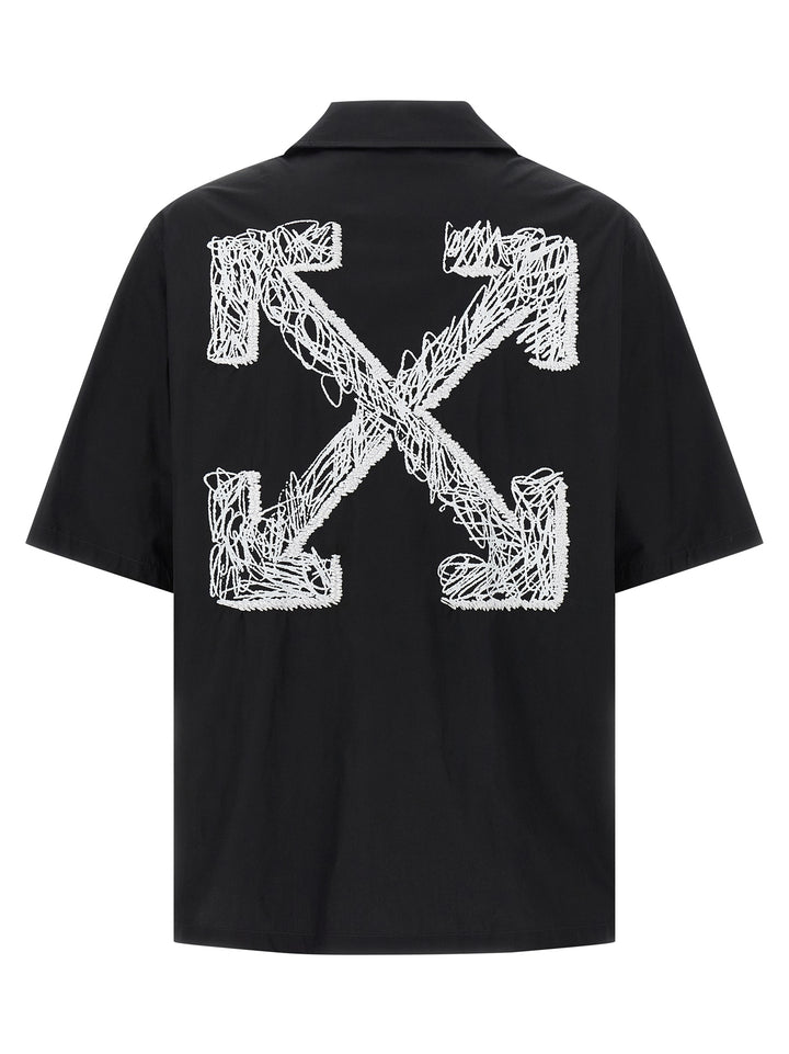 Off-White Scribble Arr Camicie - Bianco/Nero | 0dc79ab011dc91aea8f0c3b2929141f237ed2b46