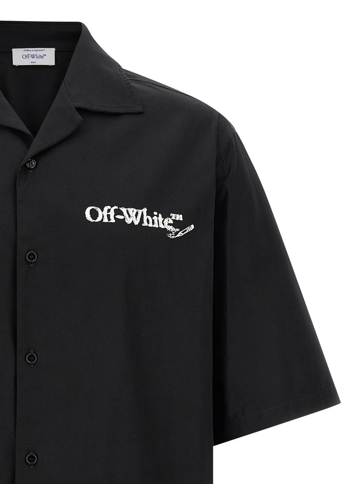 Off-White Scribble Arr Camicie - Bianco/Nero | d7fc4b72432463d9327358ea708464c496b3dd00