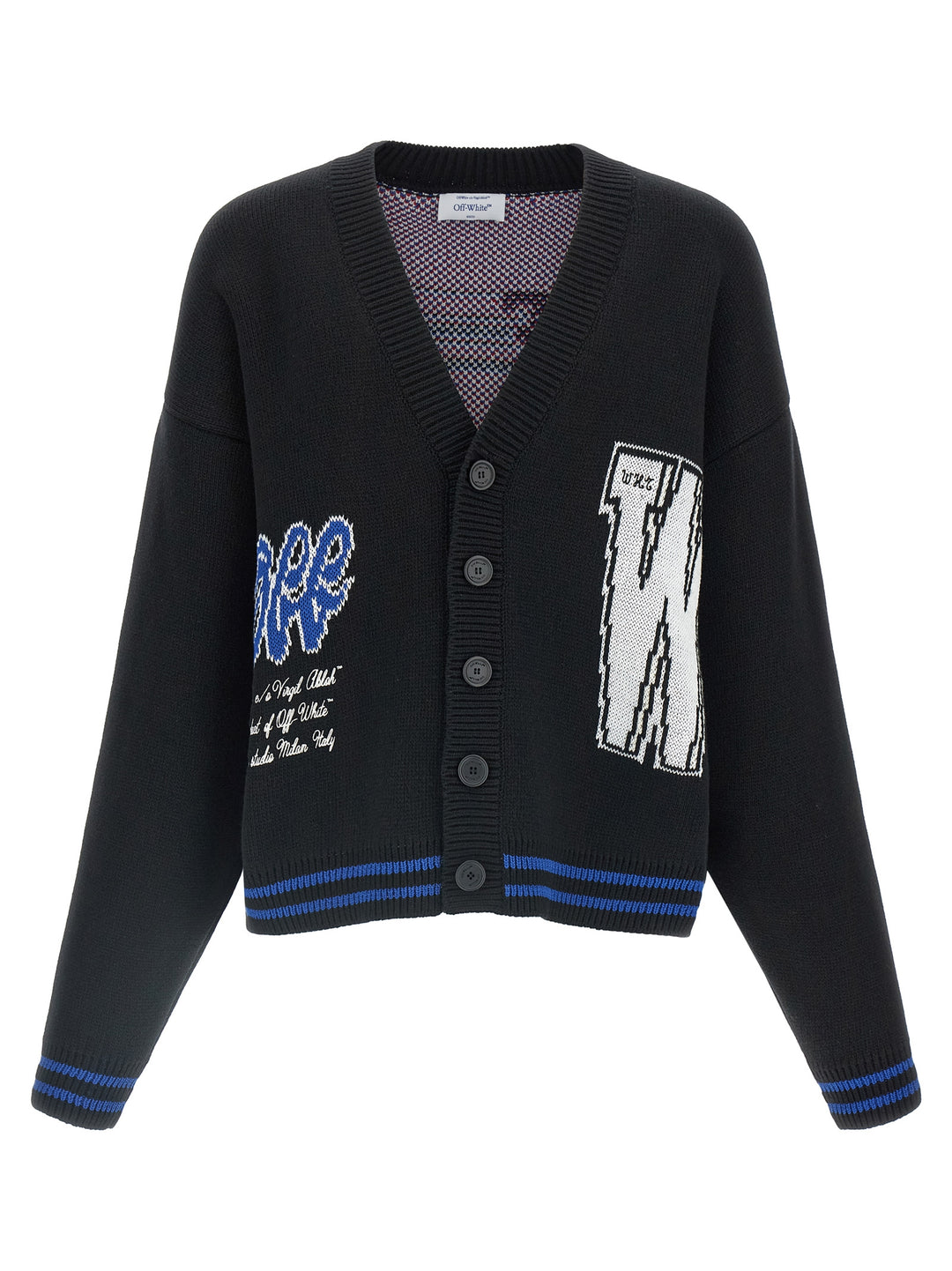 Off-White Glide Diag Maglioni - Nero | 7cb78d066e19a134a89b13d4665a38d197098a8b