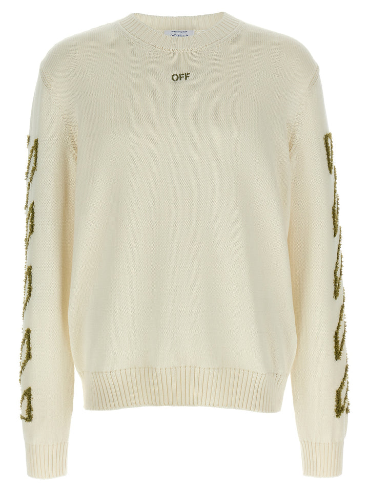 Off-White Diag Outline Maglioni - Beige | d2db9a2d036756d49882d96f57ecc474dbc80f6d