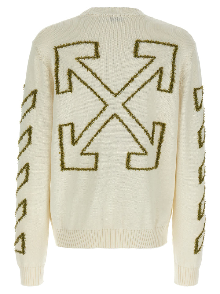 Off-White Diag Outline Maglioni - Beige | a8797184a9eb680d4ee3c926e0d5affad37fa717