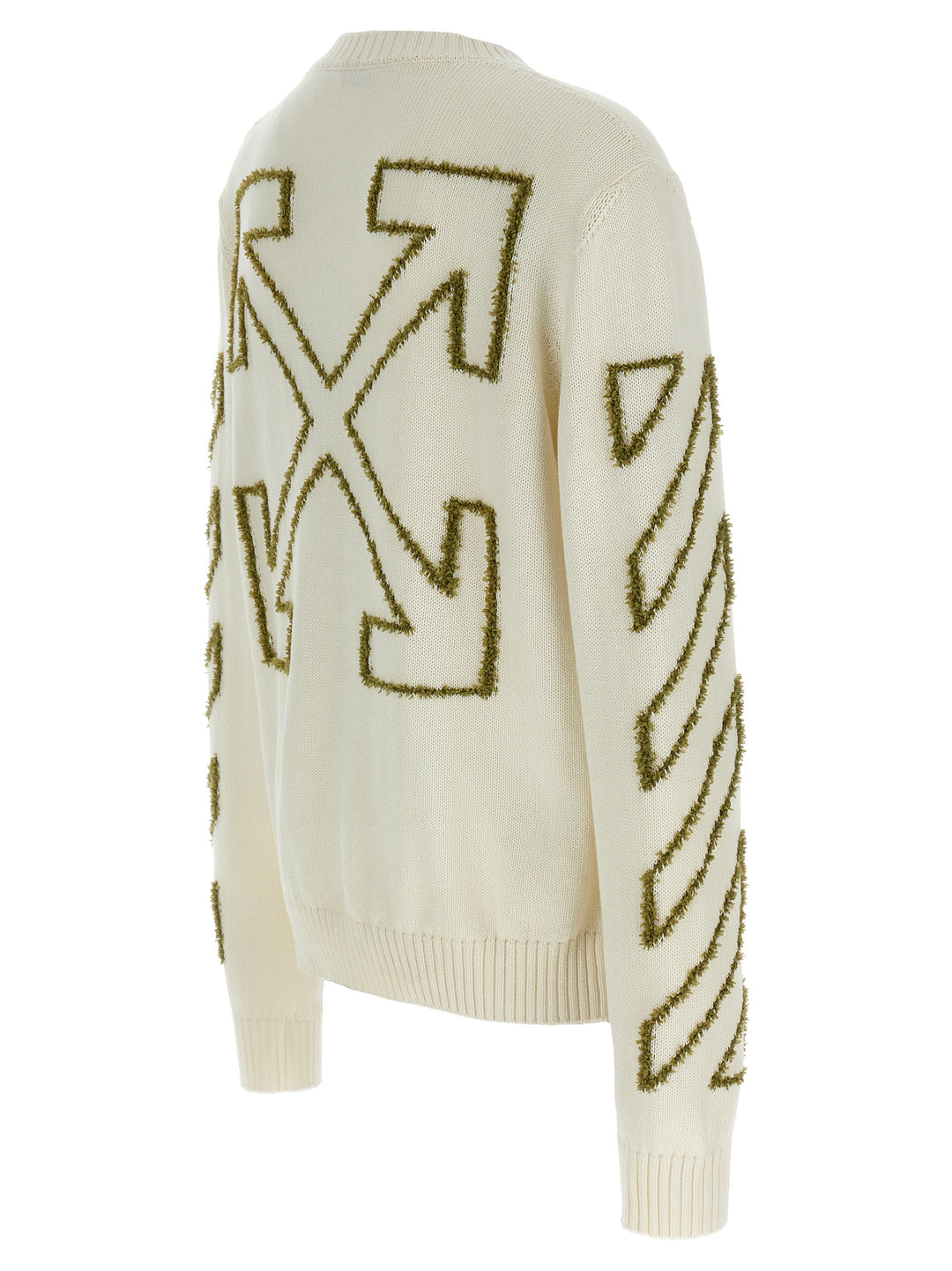 Off-White Diag Outline Maglioni - Beige | 75ec611c5e20e157cdd1227ddaf0936482a838e7