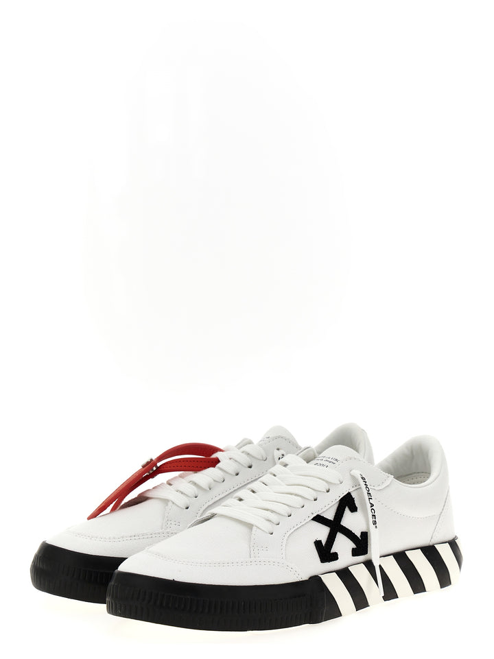 Low Vulcanized Sneakers Bianco/Nero