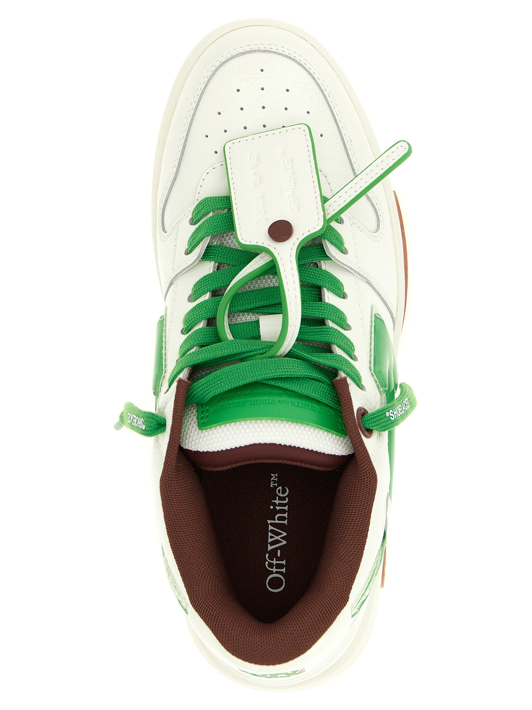 Off-White Out Of Office Bubble Arrow Sneakers - Verde | 7d6cad525fc3a0471d8b477aa8e380aa6abea667
