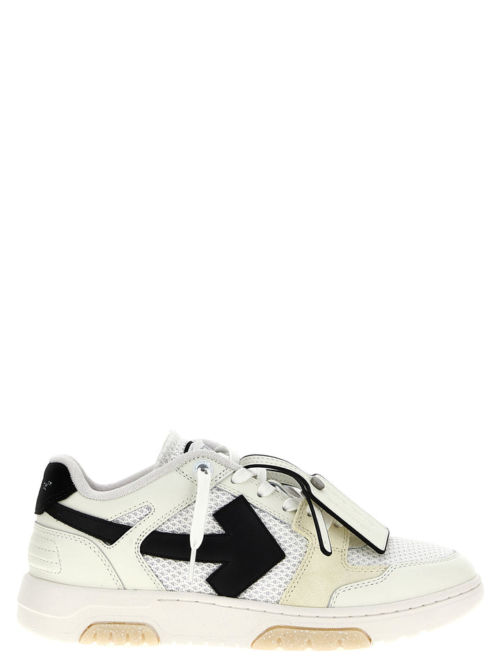 Off-White Slim Out Of Office Sneakers - Bianco/Nero | 85156d7e9ec74578df794782f008e0d2dd0cae48