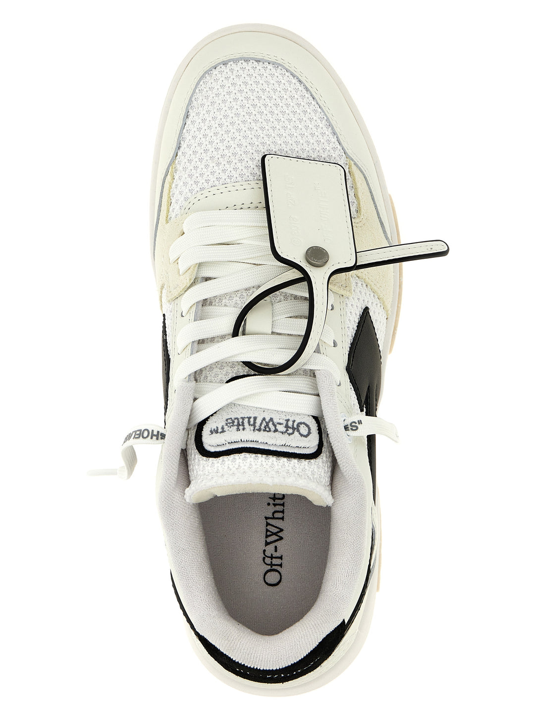 Off-White Slim Out Of Office Sneakers - Bianco/Nero | dbcb74a7a642028fee7440e2cb4aa93847374701