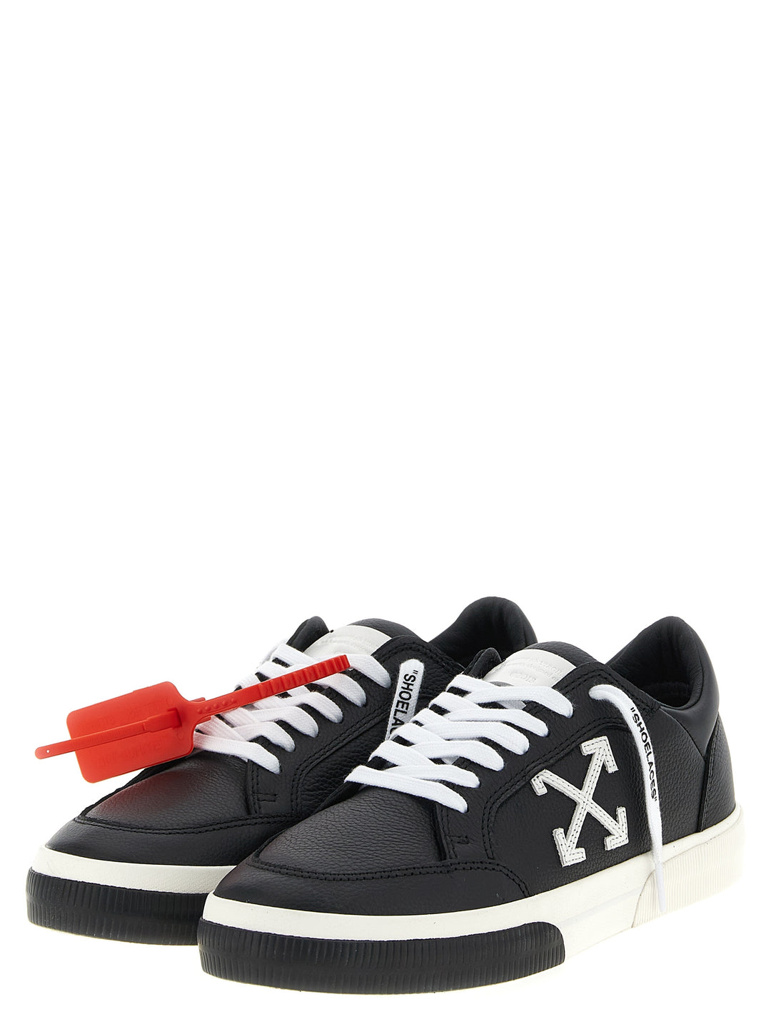 Off-White New Low Vulcanized Leather Sneakers - Bianco/Nero | 187789e97e6093e0f7e5c9896e0759786ead0614
