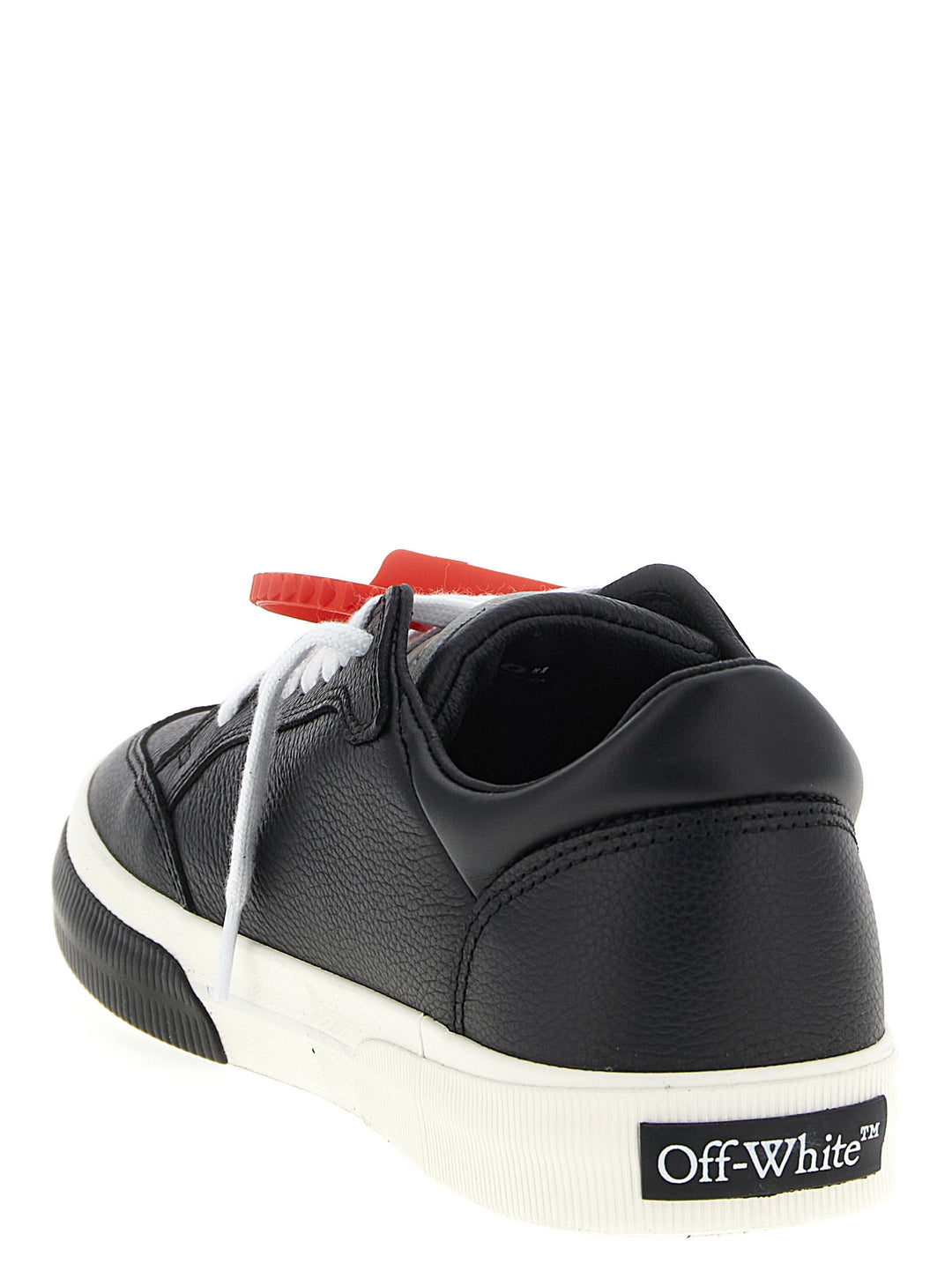 Off-White New Low Vulcanized Leather Sneakers - Bianco/Nero | 267218508d935c404c72d4d8bf62567e00ab1738