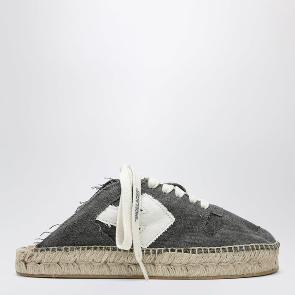 Black/White Arrow Espadrilles