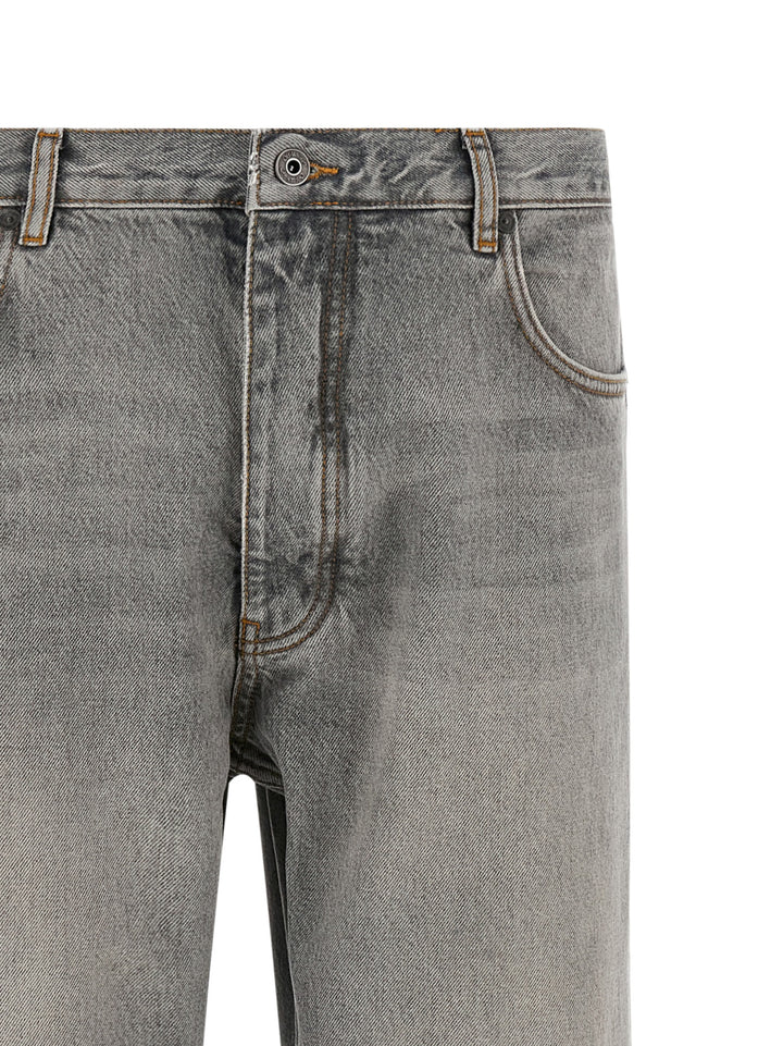 Off-White Half Arrow Diag Slim Jeans - Grigio | d8d3a9abc3421986350ce89a3564de688826b922