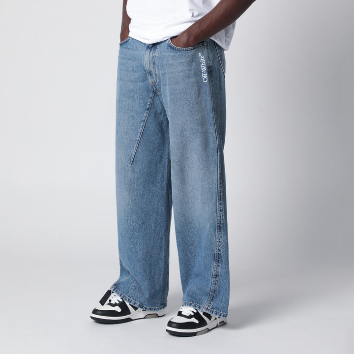 Off-White™ Pantaloni - Celeste | da4a4b161bd18631ba479ba7102674cbb61e1f64