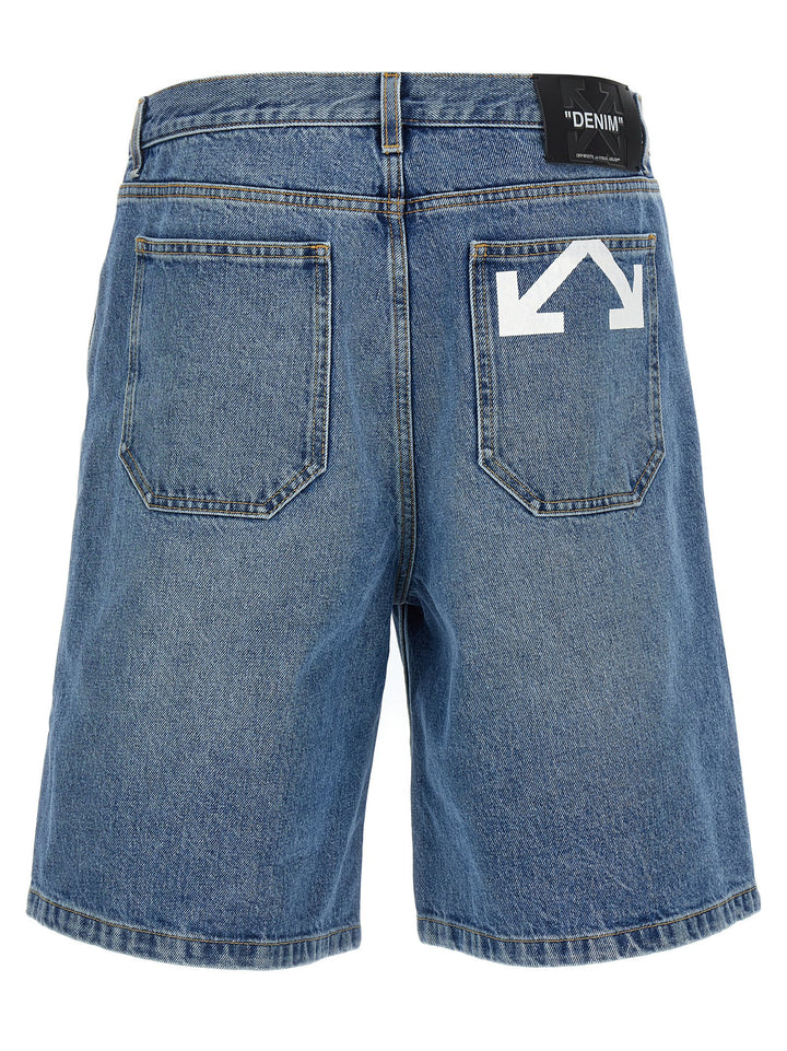 Off-White Half Arrow Bermuda e Short - Blu | e4764a746a7c66f2f8ff958f0124003a915b5a23