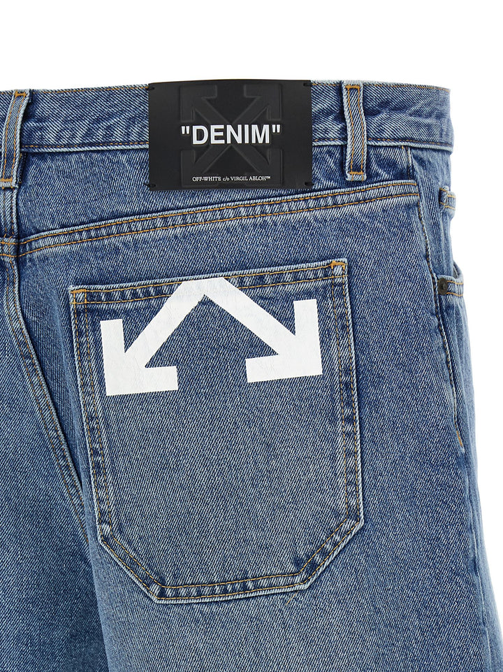 Off-White Half Arrow Bermuda e Short - Blu | f5282b390ab96d76385513ba5b1f93f874aef3ed