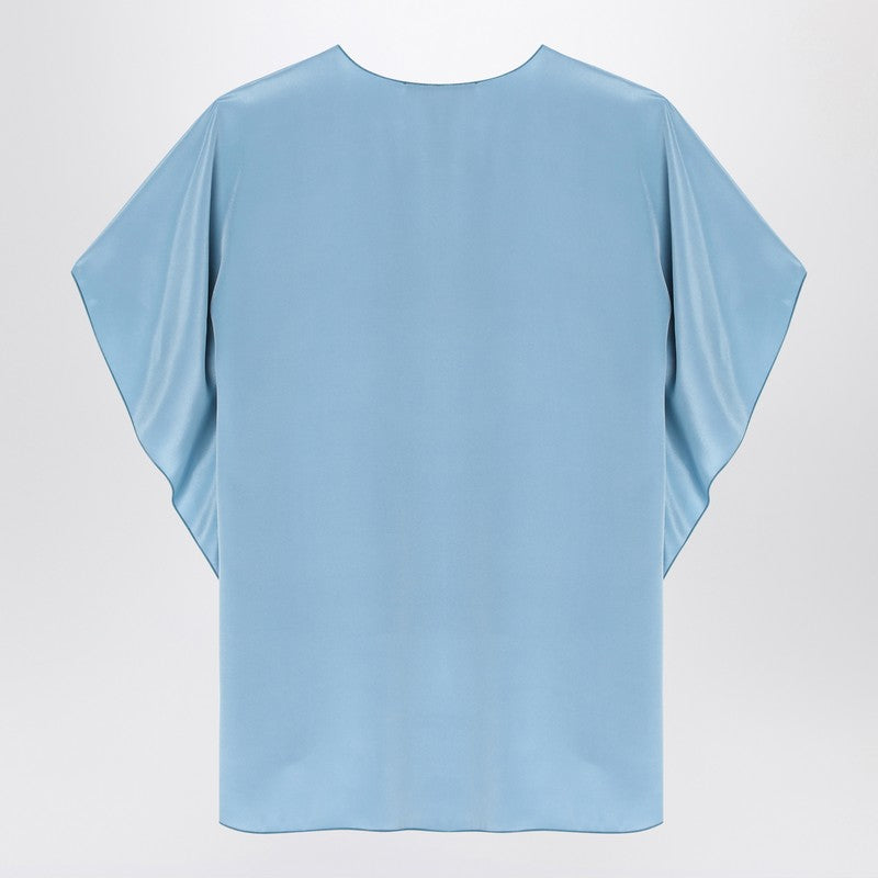 Max Mara Pianoforte Shirts & Tops - Celeste | 8155ea1fcd4dec8df7042312edcda8a20a5754a9